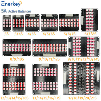 satın al 5A Aktif Denge BMS 3S 4S 5S 6S 7S 8S 10S 12S Lifepo4 LTO Lityum Pil Equalizer Çevrimiçi üretim