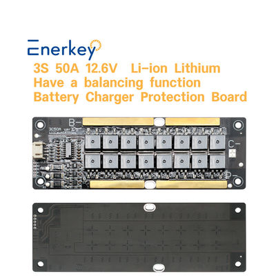 12.6V 3S 50A Aktif Denge BMS Üçlü Lityum Pil Paketi İçin Ev depolama sistemi