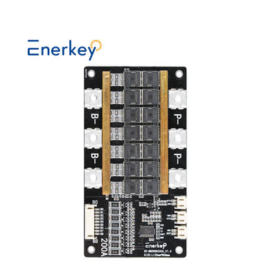 Enerkey BMS 3S 4S 5S 6S 7S 8S BMS Denge Sürekli Akım 200A Lifepo4 Li-ion LTO SIB Pil