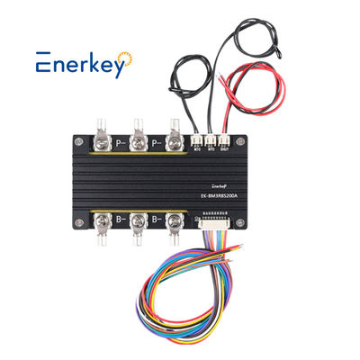 Enerkey 3.7V Li-ion Lifepo4 7S 24V 200A BMS Elektrikli çatal kaldırıcı için dengeleme sıcaklık ölçümü ile ortak port