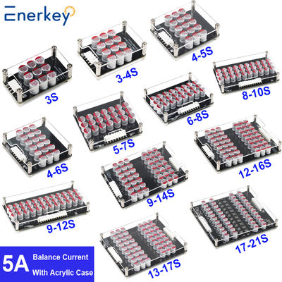 Enerkey 5A 3S 4S 5S 6S 7S 8S 9S 10S 12S 14S 16S 17S 21S Akrilik levha Li-ion/Lto/Lifepo4 Pil dengeleyici ile Lityum Aktif Equalizer